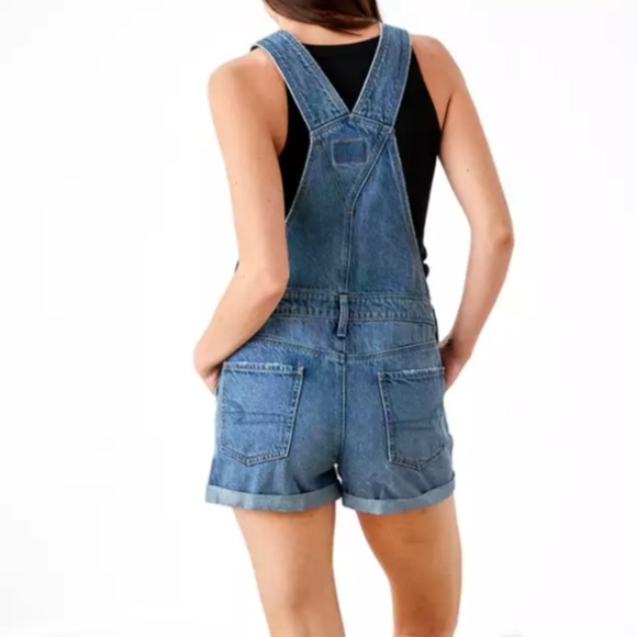 American Eagle Denim Tomgirl Overall Short - Picture 2 of 5